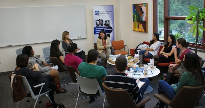 Maria deJesus and students